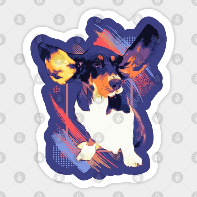 Basset Hound Sticker by Nartissima